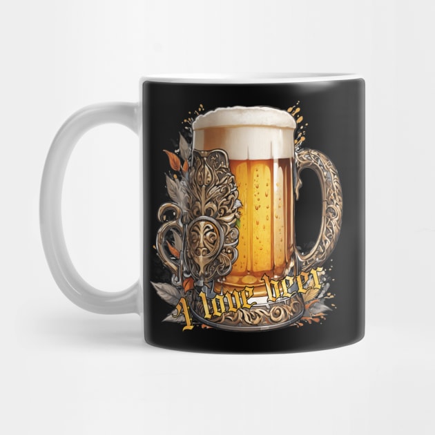 Mug Beers - I love beer by T-Shirt Paradise